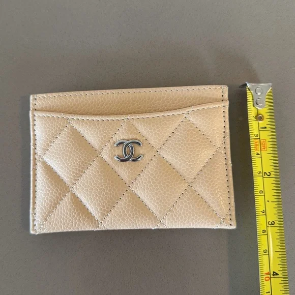 Chanel Beige Caviar Cardholder - Picture 10 of 11
